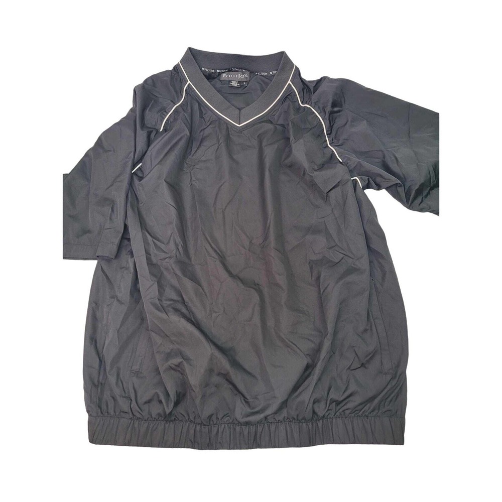 FootJoy Short Sleeve V-Neck Pullover Shirt‎ Jacket Windbreaker Men's Large